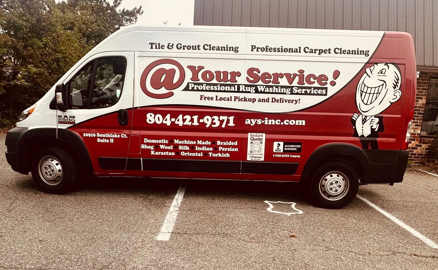 @ Your Service rug washing van, Richmond VA